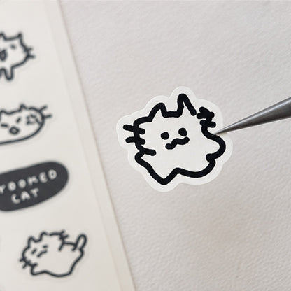 JJOKKOMICAT - Sticker Chat Tout Biscornu