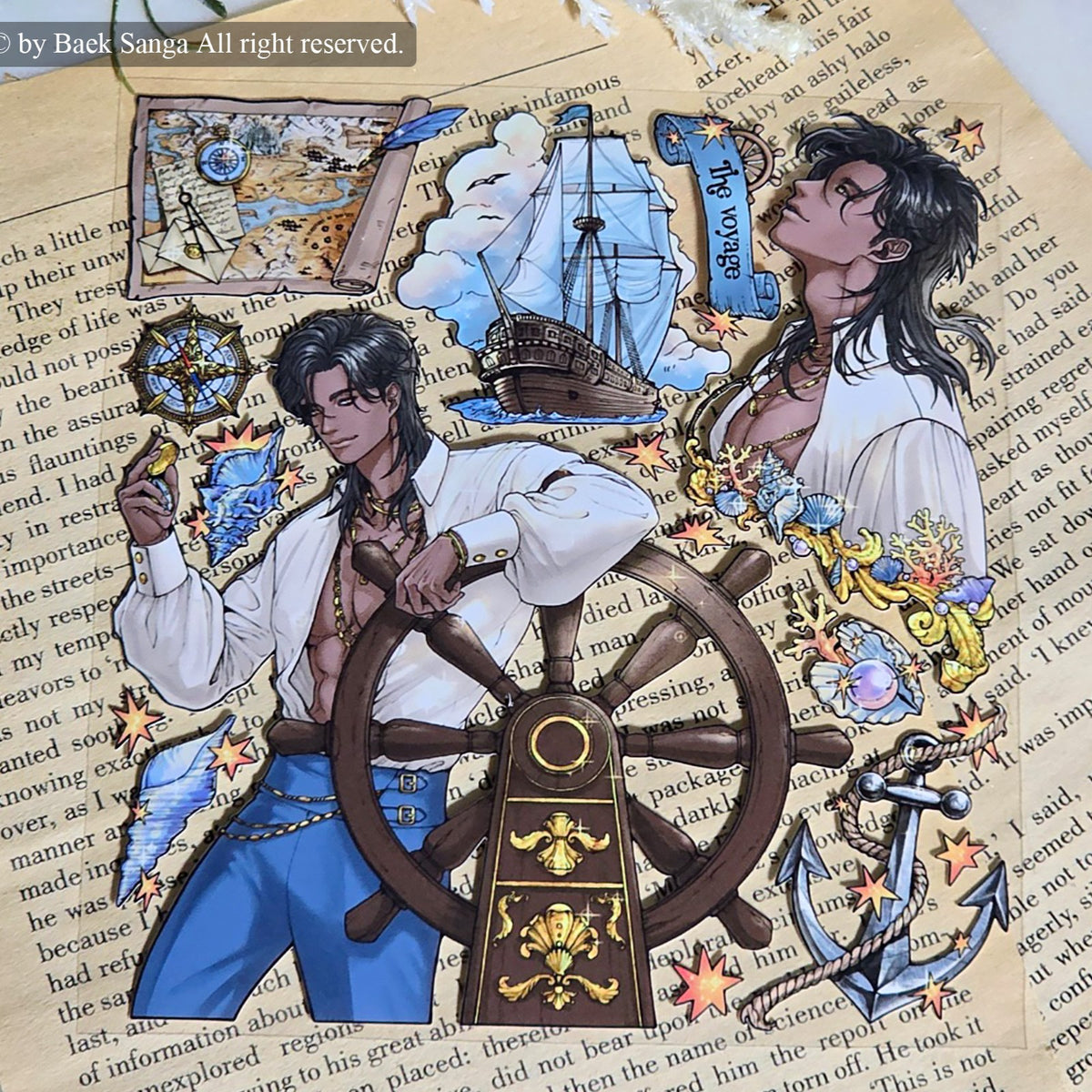 BAEK SANGA - Sticker Monsieur Panthère Noire Et Le Navire