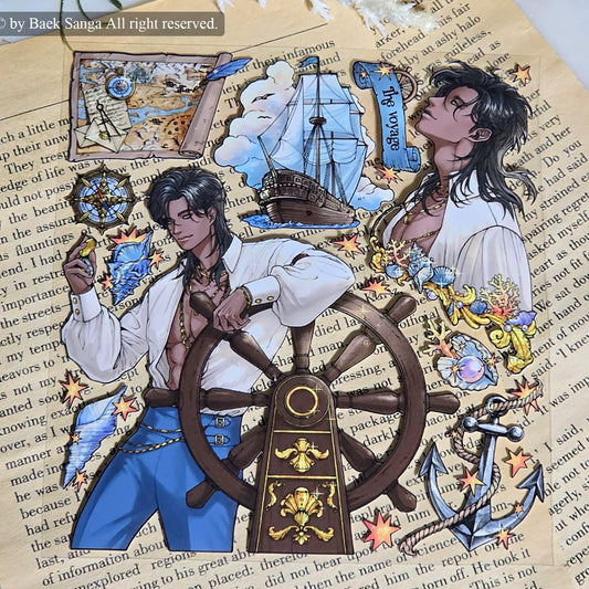 BAEK SANGA - Sticker Monsieur Panthère Noire Et Le Navire