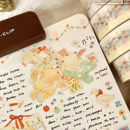 DEAR DOLLY - Masking Tape Jardin Fleuri du Lapin