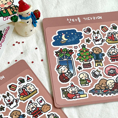 DOGTIONARY - Sticker L'arrivée du Père Noël 🎄