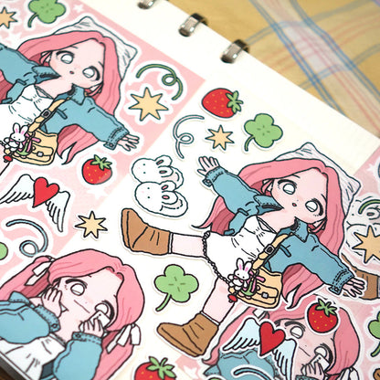 STUDIO FONDUE - Sticker Clip Club Pink Spring