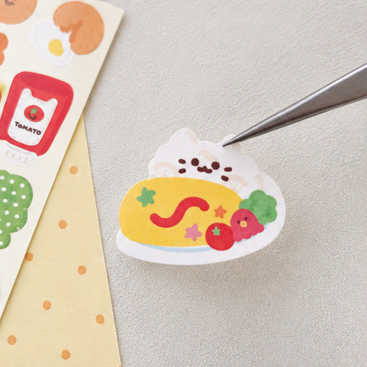 JJOKKOMICAT - Sticker Omurice