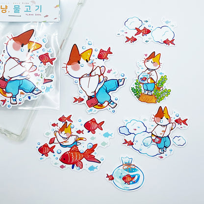 DAMJANG ALAE - Set de Stickers Bonjour Petits Poissons
