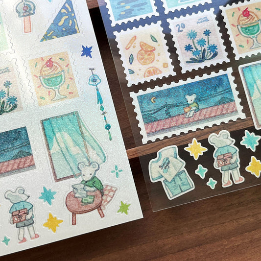 FROMTO STUDIO - Sticker Timbres d'Eté