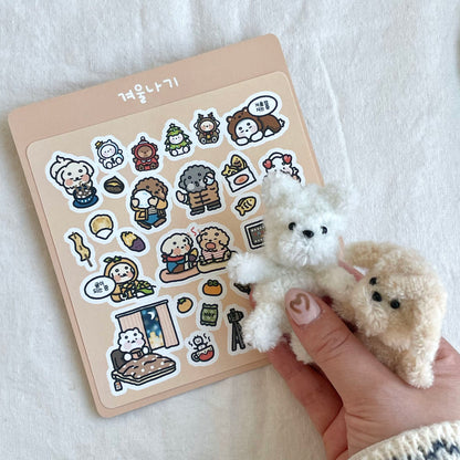 DOGTIONARY - Sticker Cozy en Hiver