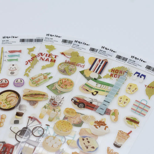 HARLOW - Sticker Voyage dans le Monde