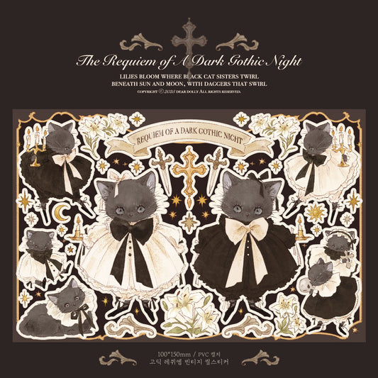 DEAR DOLLY - Sticker Gothique Requiem Vintage