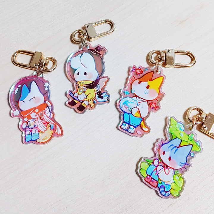 DAMJANG ALAE - Porte-Clés Acrylique Personnages Mignons