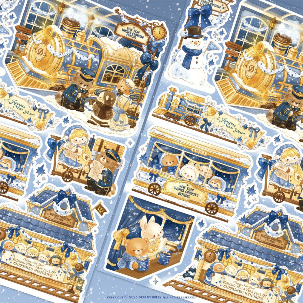 DEAR DOLLY - Sticker Le Train de l’Etoile Bleue