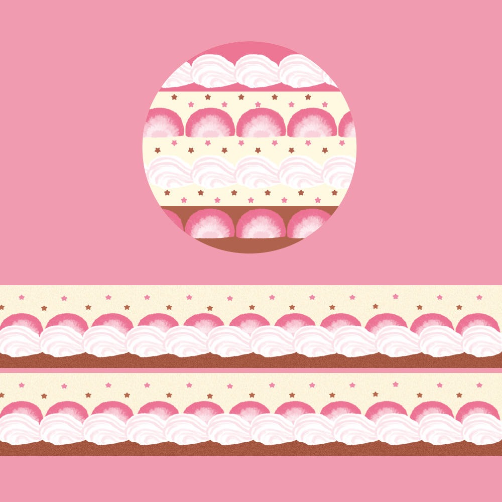 CATDABANG - Masking Tape Strawberry Cake