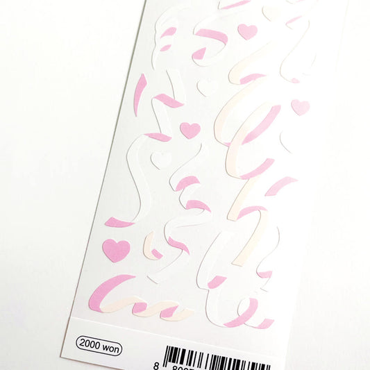BS STORE - Sticker Confettis Blanc Rose