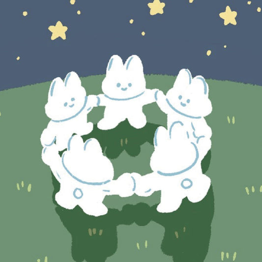 HELLO I'M PIXY - Sticker Les Lapins de Nuit