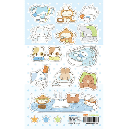 CATDABANG - Sticker Petits chats faisant du journaling