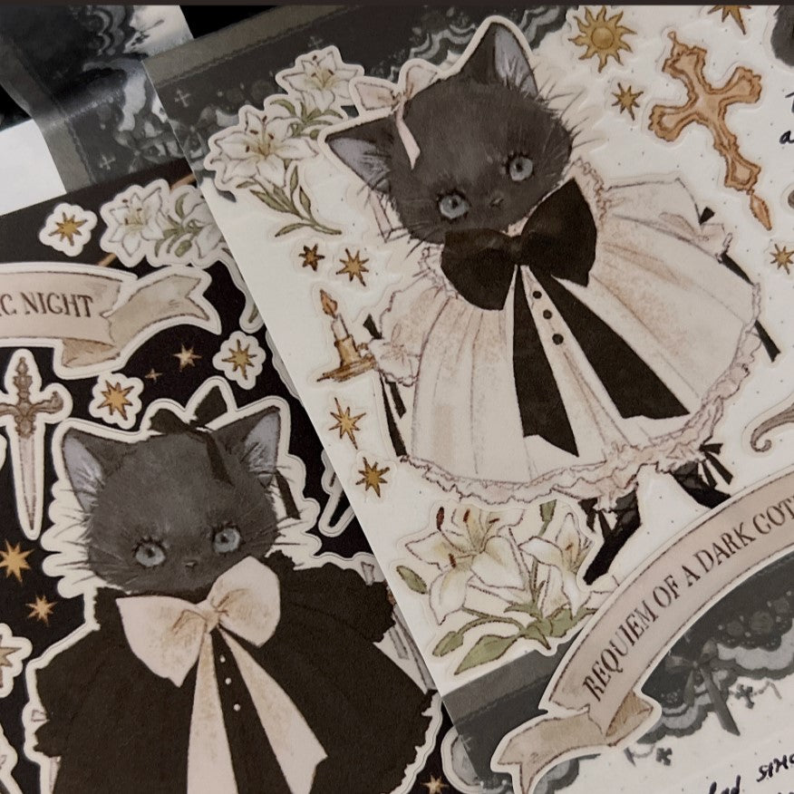 DEAR DOLLY - Sticker Gothique Requiem Vintage