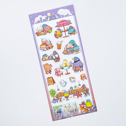 DAMJANG ALAE - Sticker Le Chat, Le Lapin & Le Penguin