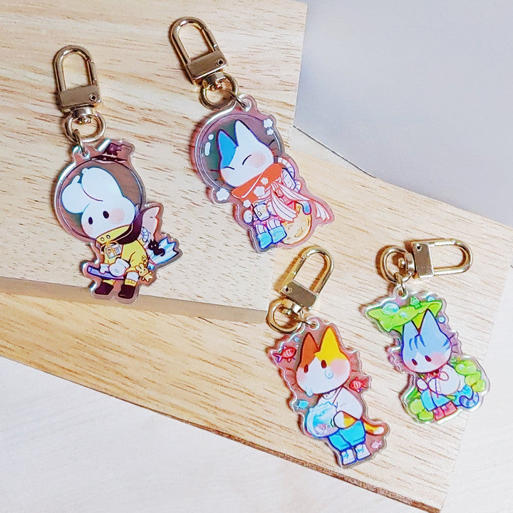 DAMJANG ALAE - Porte-Clés Acrylique Personnages Mignons
