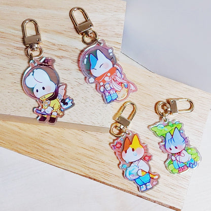 DAMJANG ALAE - Porte-Clés Acrylique Personnages Mignons