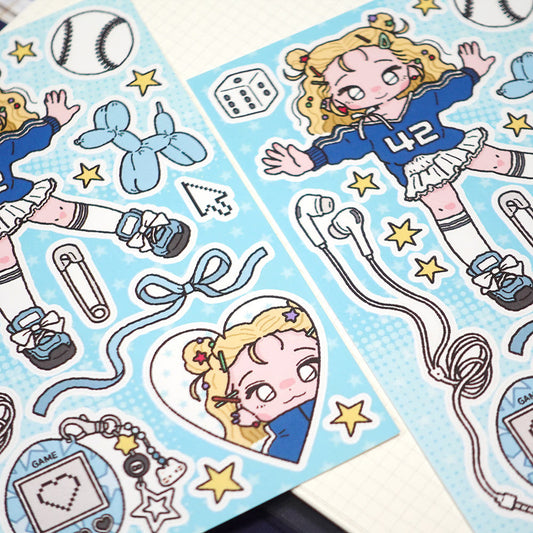 STUDIO FONDUE - Sticker Clip Club Blue High Teen