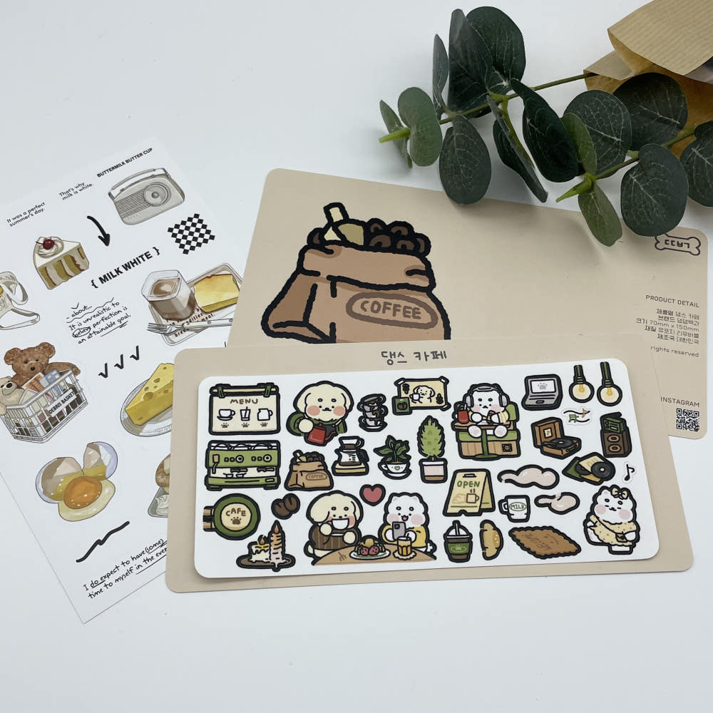 DOGTIONARY - Sticker Daengs Café