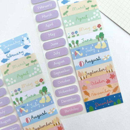 WINWON - Sticker Journaling Mois