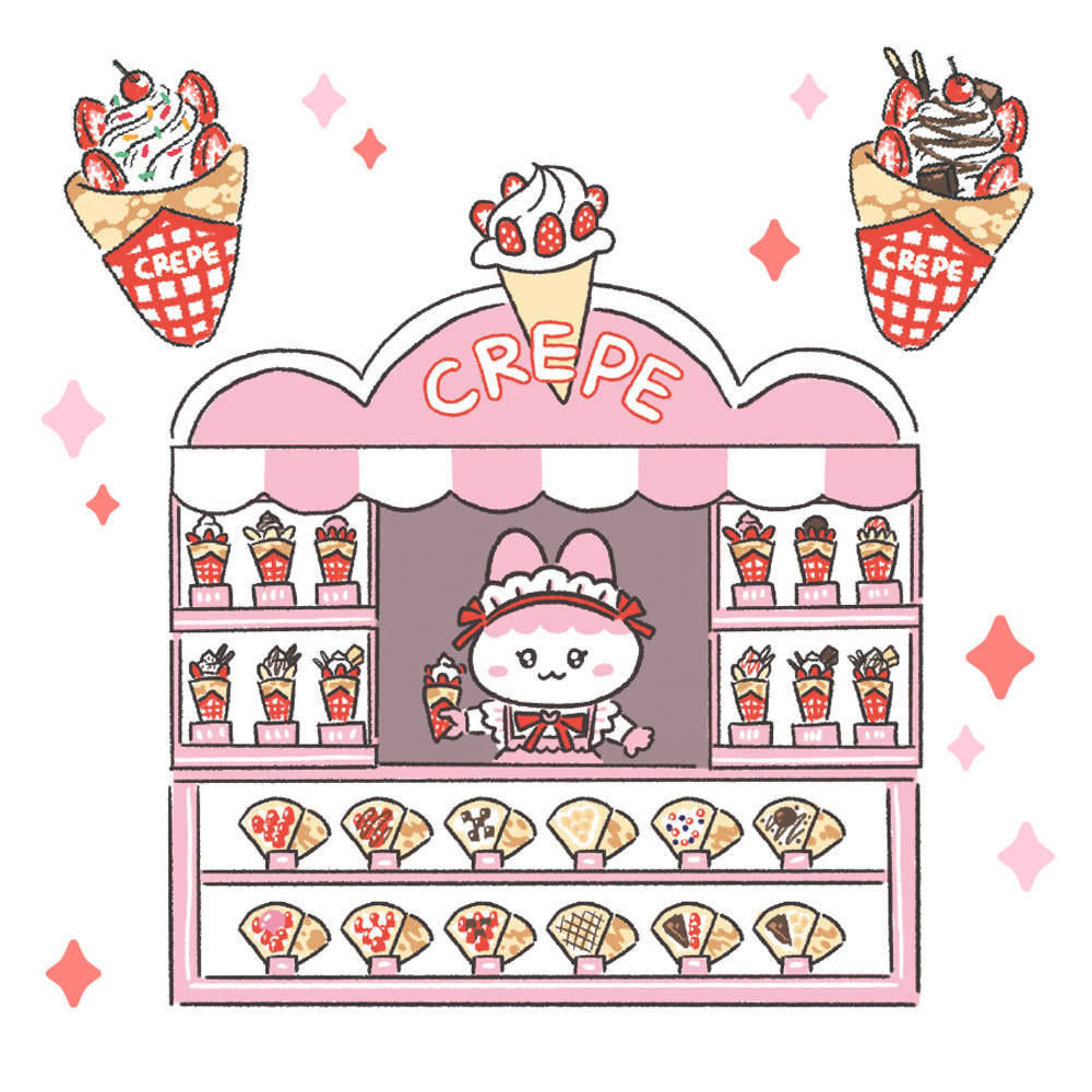 HELLO I'M PIXY - Sticker La Crêperie