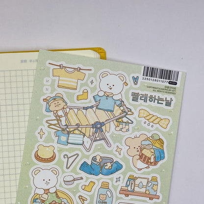 MONGJIN ART - Sticker Le Jour de la Lessive