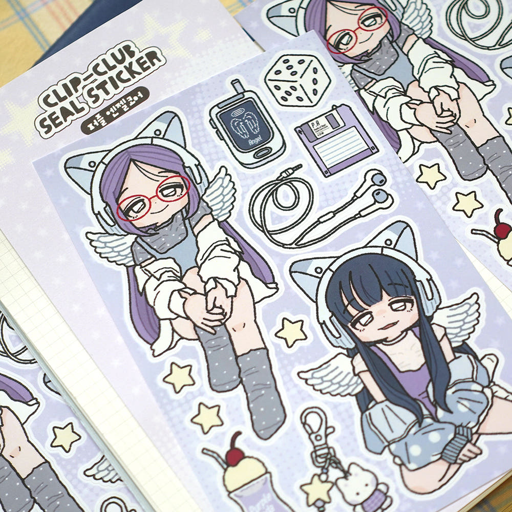 STUDIO FONDUE - Sticker Clip Club Violet Angel