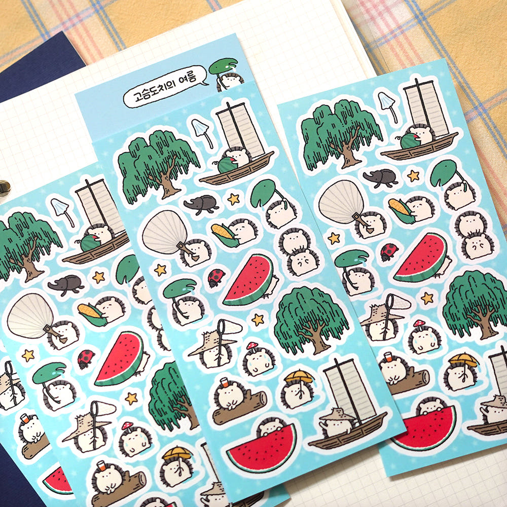 STUDIO FONDUE - Sticker L'Eté du Hérisson