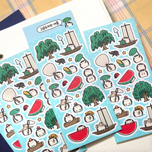 STUDIO FONDUE - Sticker L'Eté du Hérisson