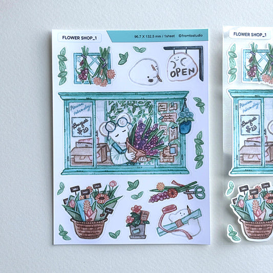 FROMTO STUDIO - Sticker Fleuriste1
