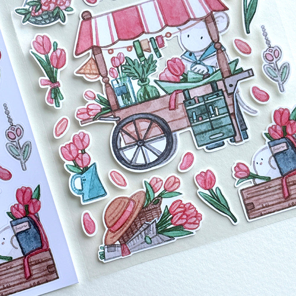 FROMTO STUDIO - Sticker Fleuriste2