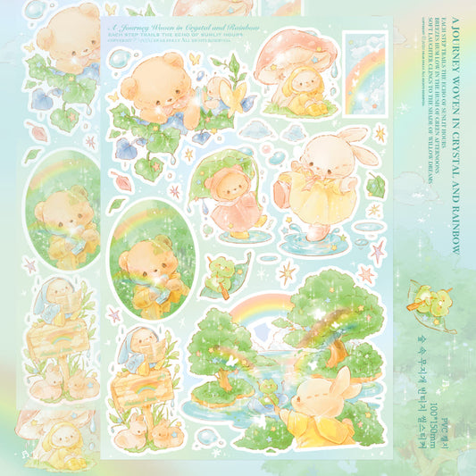 DEAR DOLLY - Sticker Arc En Ciel en Pleine Forêt