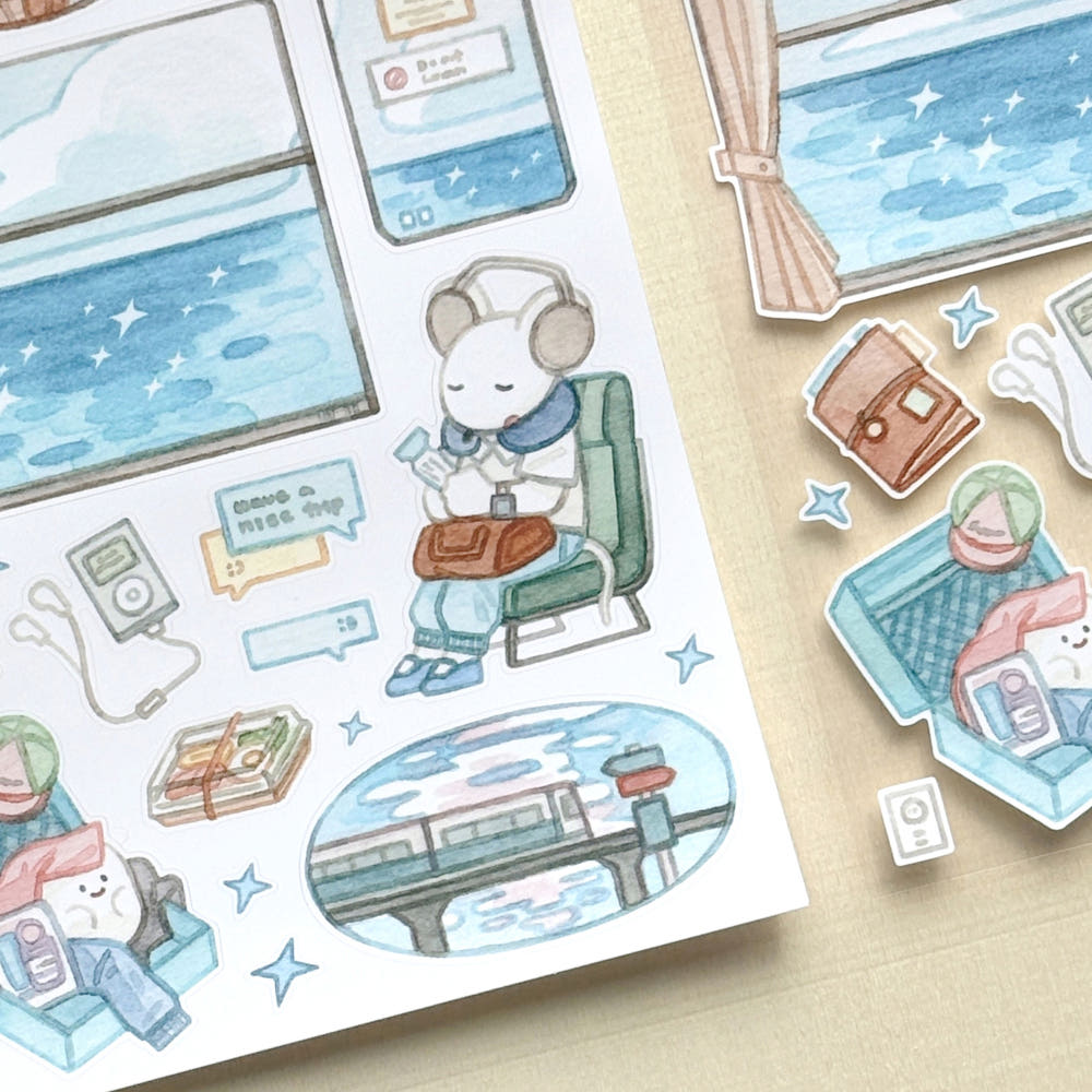 FROMTO STUDIO - Sticker Dans Le train2