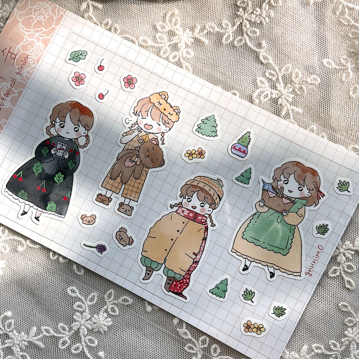 GNUNIM0 - Sticker La Forêt des Hiboux Spécial Vêtements Ver.2