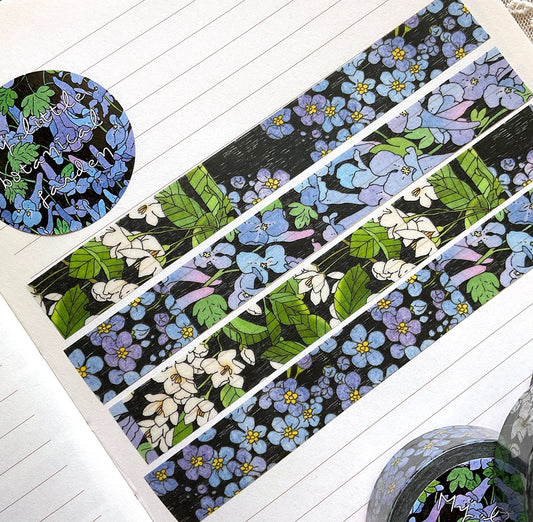GNUNIM0 - Masking Tape Myosotis, Corydale, Styrax du Japon