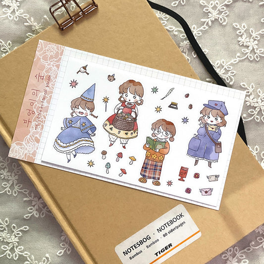 GNUNIM0 - Sticker La Forêt des Hiboux Spécial Vêtements