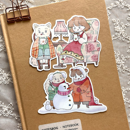 GNUNIM0 - Sticker Unique La Forêt des Hiboux