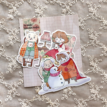 GNUNIM0 - Sticker Unique La Forêt des Hiboux