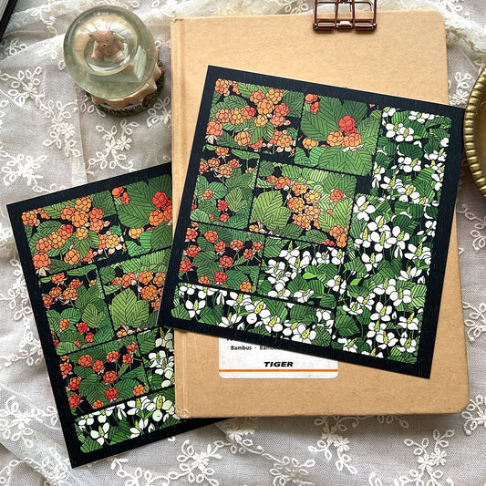 GNUNIM0 - Sticker Timbre Framboisier & Houttuynie