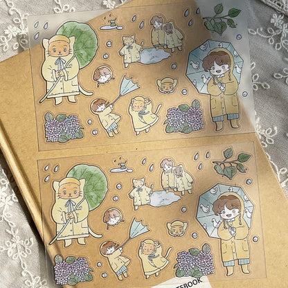 GNUNIM0 - Sticker La Forêt des Hiboux Spécial Pluie