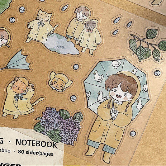 GNUNIM0 - Sticker La Forêt des Hiboux Spécial Pluie