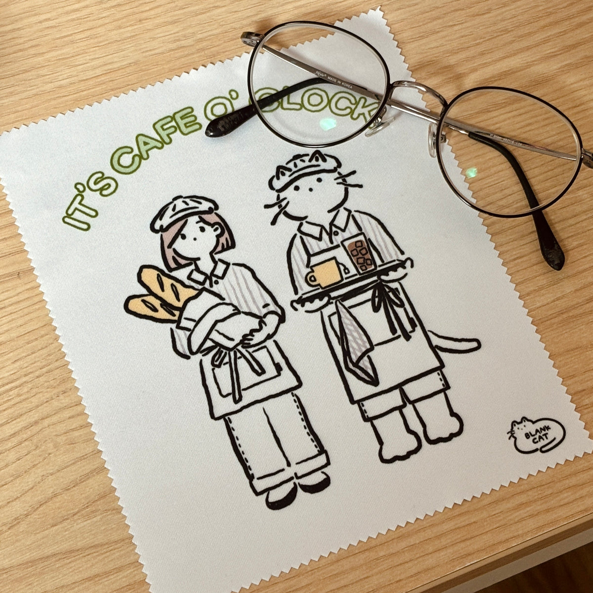 BLANK CAT - Essuie Lunettes It's Cafe O'Clock