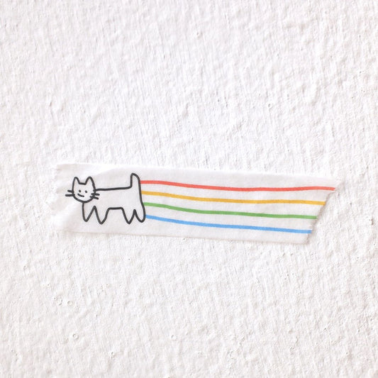 BS STORE - Masking Tape Chat Vole Au Vent