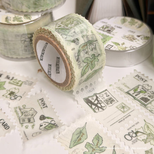 MEWMEWBEAM - Masking Tape Timbre La Librairie dans la Forêt