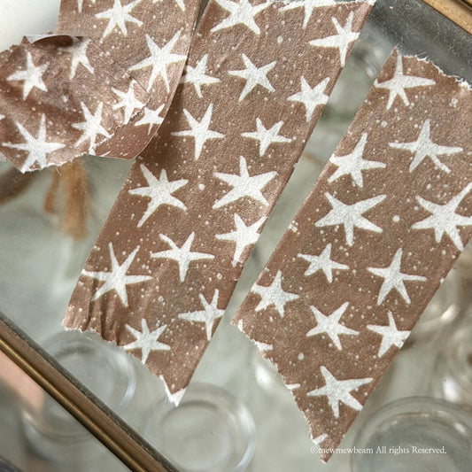 MEWMEWBEAM - Masking Tape Motif d'Etoile et Carrelage