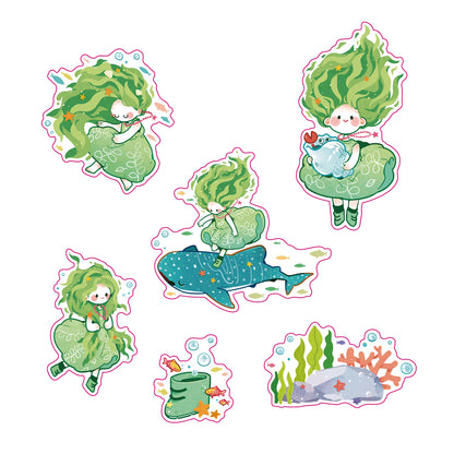 DAMJANG ALAE - Set de Stickers La Fille des Algues