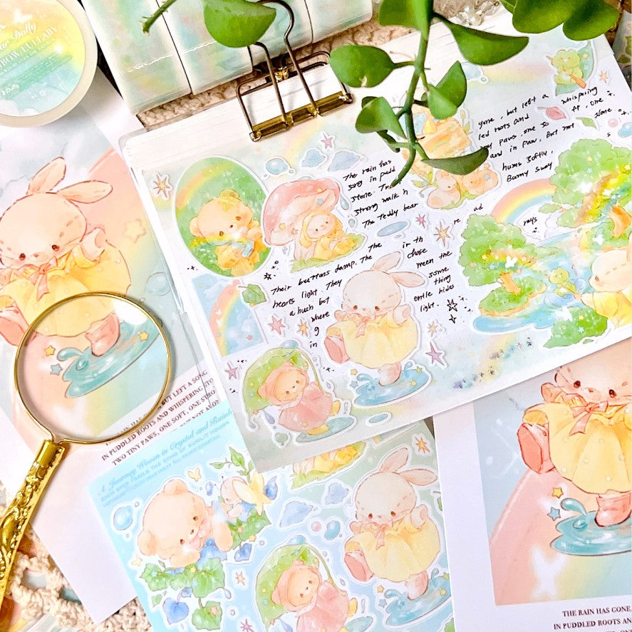 DEAR DOLLY - Sticker Arc En Ciel en Pleine Forêt