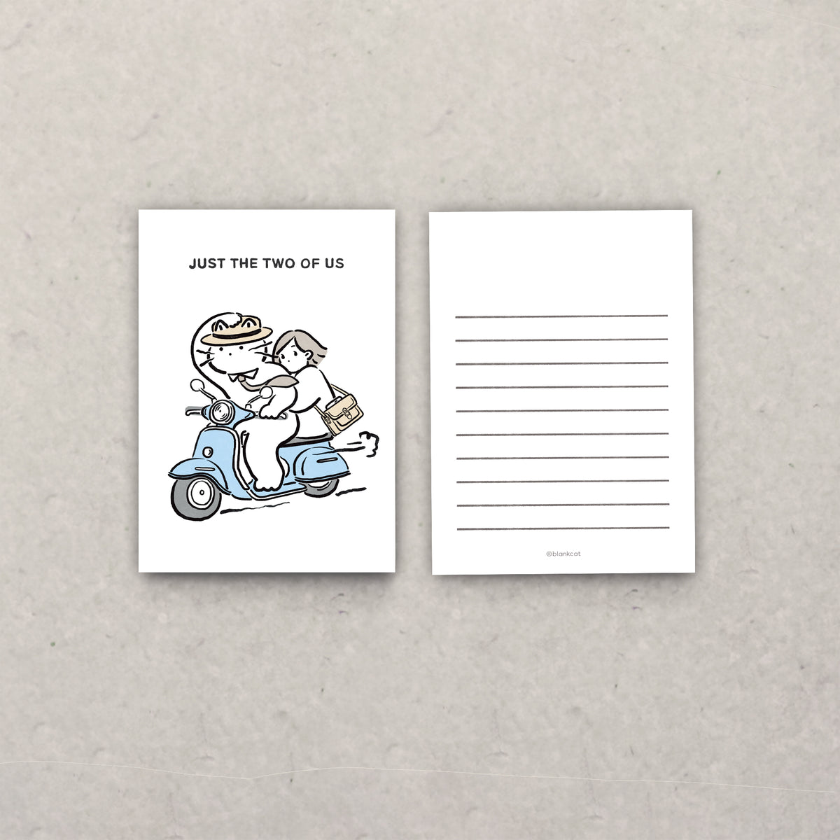 BLANK CAT - Postcard Just the two of us