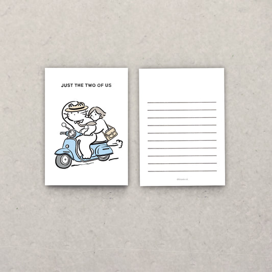 BLANK CAT - Carte Postale Just the two of us